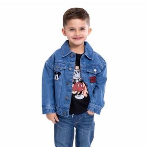 Mickey Mouse Character Kids' Denim Jacket and T-Shirt Set